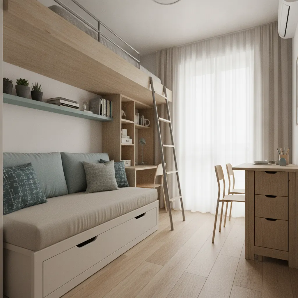 Trucos visuales: continuidad de materiales y perspectiva